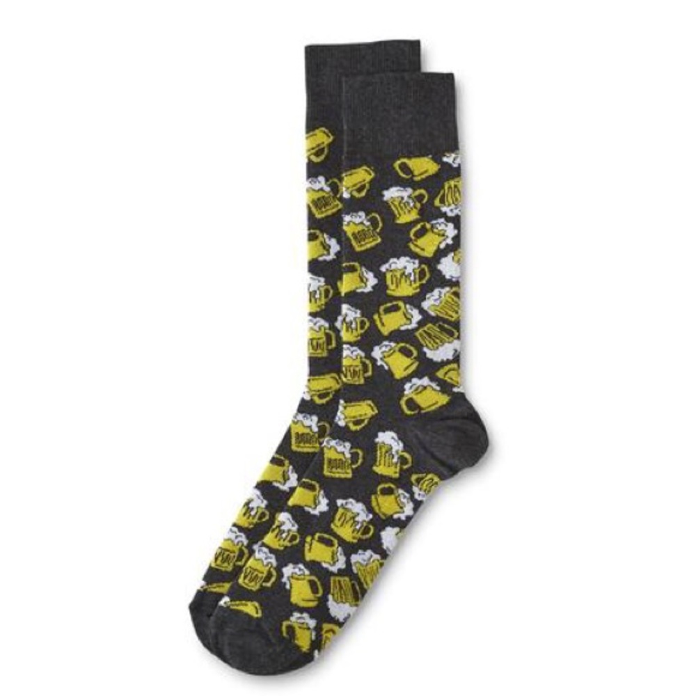 BEER MUG Mens Printed Crew Socks Geeky Foodie Gift